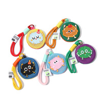 Porte-monnaie portable avec breloque, cordon pour enfants, pochette de rangement, porte-clés d'été pour bébé