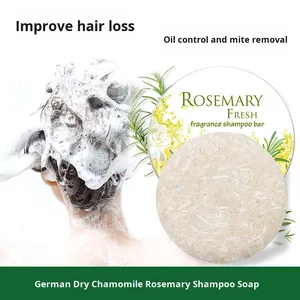 Ensemble de savon solide pour cheveux de célébrité d'Internet, huiles essentielles (Nasturtium Polygonum Multiflorum Ginseng) pour cheveux secs - Perte de cheveux - Product Image 3