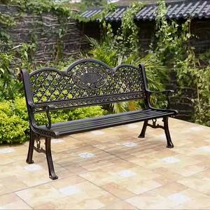 "Moderno metallo quadrato esterno panca grande fusione in alluminio per Villa cortile fiore piccolo balcone solido" - Product Image 1