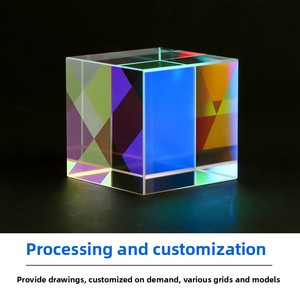 Пользовательские BK7, прямоугольная Шестигранная кубическая призма, полированное стекло, Солнцезащитный Ловец с отражателем света, красочные призмы - Product Image 4