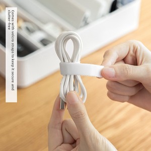 Boîte de <span class=keywords><strong>rangement</strong></span> et organisateur de câbles en plastique PET LANZYLO ODM pour câbles de données, chargeurs de téléphone portable et gestion de câbles de bureau - Product Image 4