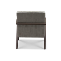 Fauteuil lounge en bois de style moderne du milieu du siècle, rembourré, pour hall d'hôtel et zone de loisirs commerciale