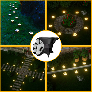 Lámpara Solar LED para Jardín con Forma de Huella de Pata, Resistente al Agua, para Césped y Caminos, de Xinyao Electric Appliances - Product Image 2