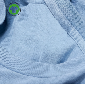 Camiseta Organic Crew para hombre-Azul claro, jersey de 4,3 oz, suave y transpirable con cuello acanalado clásico - Product Image 1