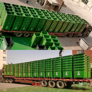 660L Outdoor Thickened Large Capacity Garbage <b>Bin</b> with Lid, Four-Wheel Commercial Use, 660L Thickened Durable - Product Image 2