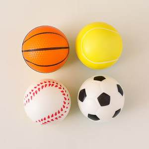 مجموعة من 4 كرات صامتة عالية المرونة من البولي يوريثين، كرات رغوية صغيرة صلبة للعب كرة السلة والبيسبول والتنس وكرة القدم - Product Image 6
