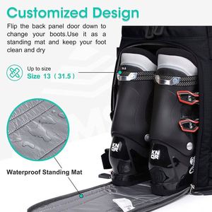 Muestra gratuita: Bolsa personalizada para zapatos deportivos, bolsa para botas de esquí de alta calidad con bolsillo de malla desmontable - Product Image 4