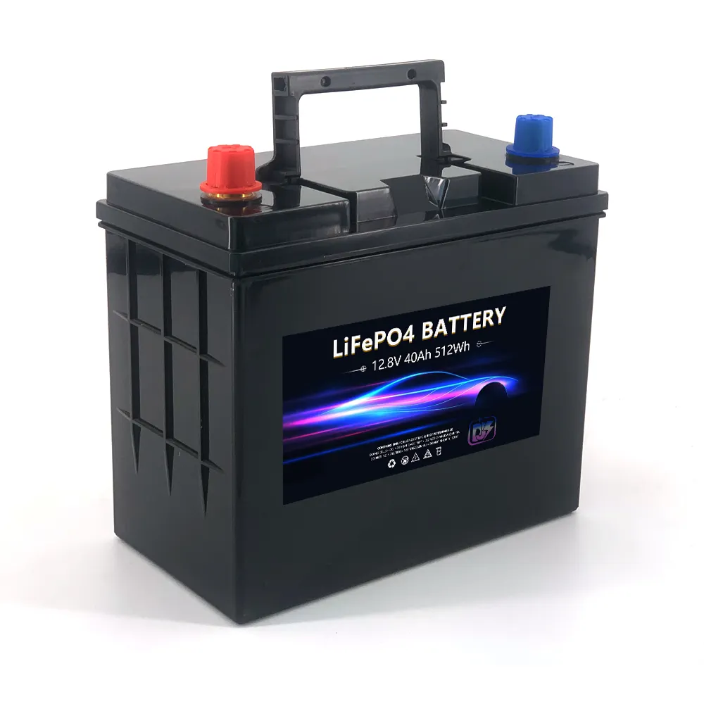 LiFePO4 Mobil 40Ah Baterai 12V Litium Besi Fosfat Baterai Starter untuk Mesin Perahu Otomotif