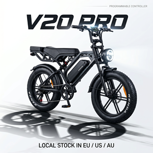 QMWHEEL V20 Pro Electric Bike 20 Inch Fat Tire 48V 15.6AH Battery CE EEC COC EU Warehouse Italy Dual Suspension E Bicycle - Product Image 1