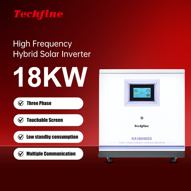 High Frequency 3 Phase Triple MPPT String Inverter 18kw Hybrid Solar Storage Inverter for 48V Solar Battery System