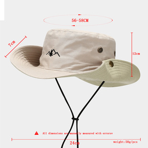 Ngoài Trời Không Thấm Nước <span class=keywords><strong>Boonie</strong></span> <span class=keywords><strong>Hat</strong></span> Rộng Brim Biểu Tượng Tùy Chỉnh Thể Thao Hình Ảnh Thoáng Khí Săn Bắn Câu Cá Safari Mũ Mặt Trời Cho Nam Giới Bán Buôn - Product Image 4