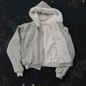 Chaqueta con Capucha Retro Nueva de Otoño/Invierno 2025 para Hombre y Mujer |   Mezcla de Algodón con Detalles de Cremallera y Acolchado, Suministro Directo de Fábrica - Product Image 4