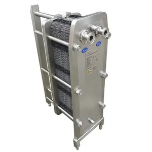 Stainless steel inox hygienic sanitary food grade dairy beer milk small liquid type titanium plate heat exchanger price