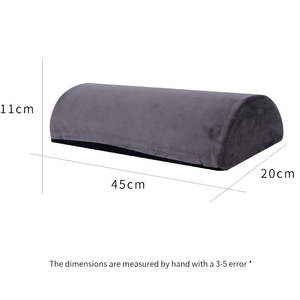 Almohada de reposapiés de espuma viscoelástica de alta densidad, reposapiés de terciopelo ecológico debajo del escritorio con función extraíble, alivio de la presión de las piernas - Product Image 6
