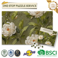 Jeu de puzzle magnétique personnalisé pour enfants, motif floral, en pochette, Rompecabezas Magnéticos Personalizado De 1000 Pzs Piezas Para Adultos