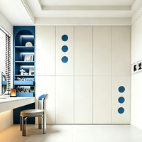 Multifunktionales Integriertes Murphy-Bett mit Bücherregal, Schminktisch & Kleiderschrank, Anpassbares Wandbett mit Hochwertiger Hardware