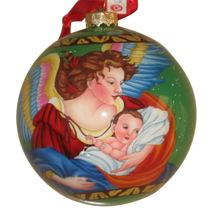 Hand Inner Painted Glass Christmas Ball Ornament For Christmas Tree Decor