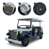 Tarion - Coche Eléctrico Vintage de Alta Calidad para 8 Personas con Batería de Litio, Motor Asíncrono de CA de 4.0KW, Suspensión Delantera MacPherson, 30Km/h