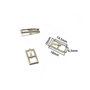 Accessoires personnalisés Boucle de ceinture à broche en métal doré brillant, Boucles de ceinture à broche carrée - Product Image 3