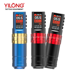 Máquina <span class=keywords><strong>de</strong></span> <span class=keywords><strong>Tatuaje</strong></span> Inalámbrica Profesional Yilong con Carrera Ajustable, Conexión RCA/Batería, Aleación <span class=keywords><strong>de</strong></span> Aluminio, Diseño Retro - Product Image 3