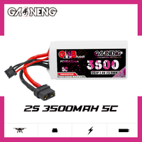 GAONENG GNB Baterai Lipo 2S Terbaru 3500mAh 7.4V 5C 10C Dengan Konektor XT60 Ringan Untuk Drone FPV Baterai Li-ion