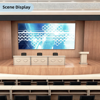 Mobilier de bureau en gros en bois Speech Speaking Podium, Président simple de haute qualité Welcome Church Conference Podium