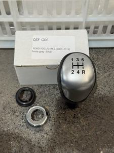 QSF pomello cambio per <span class=keywords><strong>FORD</strong></span> FOCUS MK2 (2004-2012) <span class=keywords><strong>Fiesta</strong></span> grigio argento - Product Image 4
