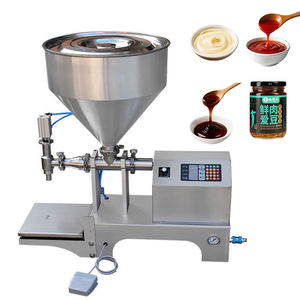 Máquina de llenado semiautomática con pistón neumático y sistema de pesaje para salsa, miel, crema, aceite, kétchup, mayonesa y detergente - Product Image 3