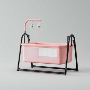 Culla per Neonati Personalizzabile con Funzione Altalena/Lettino Elettrico Multifunzione per Bambini, Culla Regolabile - Product Image 1
