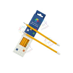 Cancelleria matite per la scuola all'ingrosso B Hb <span class=keywords><strong>f</strong></span> matite Standard 12 pz/scatola Set <span class=keywords><strong>matita</strong></span> con gomma - Product Image 3