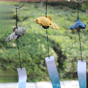 โรงงาน ydy ขายส่งของตกแต่งสไตล์ญี่ปุ่น ทำจากเหล็กหล่อ เช่น รูปปลาโลมา <span class=keywords><strong>ปลาวาฬ</strong></span> ปลาทอง โมบายลม ของแขวนระเบียง ระฆังวินเทจ - Product Image 4