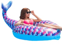 Anneau de natation gonflable de piscine de sirène de cavalier flottant de forme de poisson de haute qualité de Offres Spéciales