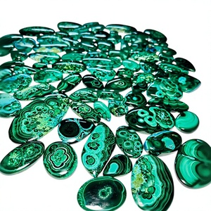 Gemas FAIJAN de Alta Calidad, Malaquita Natural, Cabujón de Piedra Preciosa Suelta, Forma Mixta, para Fabricación de Joyería - Product Image 1