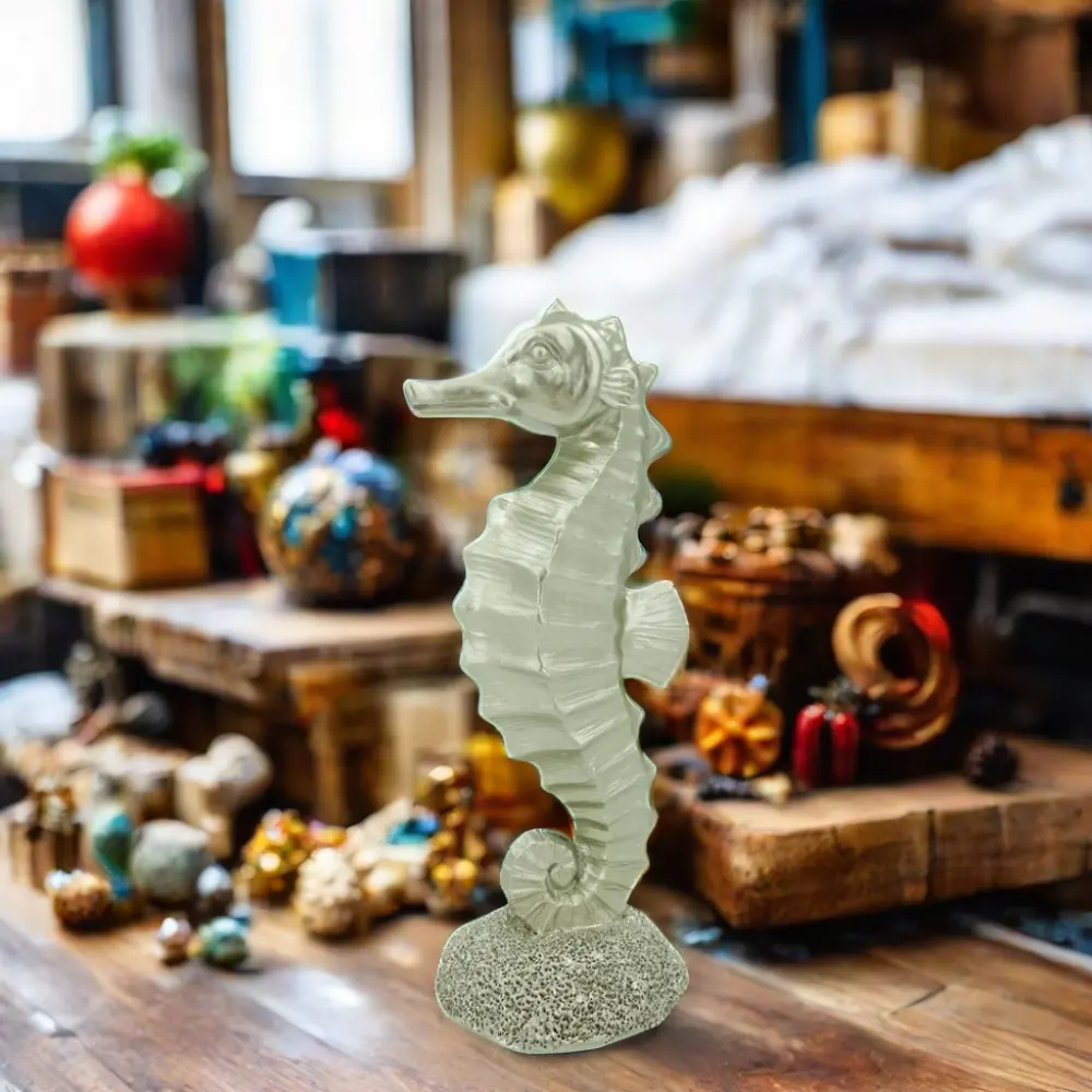 Meer-Themen kreative Heimdekoration Seehorse-Form Harz Handwerk einfacher Wohnzimmer Schrank Zierlichkeiten Home Deskzubehör Geschenke