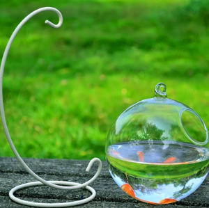 Boule en verre Transparent aquarium suspendu maison poisson bouteille Vase poisson réservoir - Product Image 3