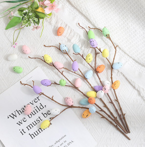 Meilleures ventes transfrontalières : Fleurs artificielles <span class=keywords><strong>de</strong></span> Pâques, style bohème, arrangements floraux réalistes faits à la main, branches <span class=keywords><strong>de</strong></span> fleurs <span class=keywords><strong>de</strong></span> printemps - Product Image 6