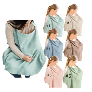 Couverture <span class=keywords><strong>d</strong></span>'<span class=keywords><strong>allaitement</strong></span> en mousseline Couverture <span class=keywords><strong>d</strong></span>'<span class=keywords><strong>allaitement</strong></span> pour bébé Respirant 100% Coton <span class=keywords><strong>Tablier</strong></span> multi-usage <span class=keywords><strong>avec</strong></span> <span class=keywords><strong>cerceau</strong></span> pour mère Couverture <span class=keywords><strong>d</strong></span>'<span class=keywords><strong>allaitement</strong></span> - Product Image 2