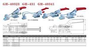Chốt chuyển đổi kẹp với tính năng khóa GH-431 - Product Image 6