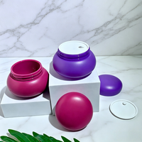 Conteneur cosmétique en plastique mat personnalisé avec logo couleur, emballage de crème, pots uniques brillants pour gommage au sucre et beurre corporel