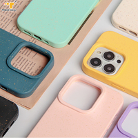 Étuis de téléphone portable dégradables en paille de blé pour iPhone 14 15 Business Design Samsung Redmi Pro Max Plus XR étuis de couverture de téléphone portable