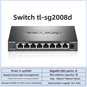สวิตช์ <span class=keywords><strong>TP</strong></span>-<span class=keywords><strong>Link</strong></span> รุ่น TL-SG2008D แบบ 8 พอร์ต Gigabit Cloud Managed พร้อมระบบจัดการผ่านแอปและเว็บ สำหรับเครือข่าย SMB - Product Image 2