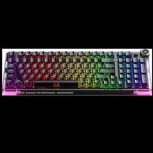 คีย์บอร์ดกลไก K98 AOC 87ปุ่ม RGB backlit ไร้สายสามโหมดเกมออฟฟิศร้อนโปรแกรมได้ - Product Image 2