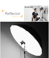 60 pouces 150cm argent noir parapluie réfléchissant Studio éclairage lumière parapluie grand diffuseur Photo Studio accessoires