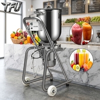 TFU Restaurant Factory RVS 30L Grote Commerciële IJsblender voor Sap, IJs en Smoothies