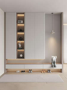 Meuble à chaussures JINGSHUN ultra-fin en bois moderne, certifié CE, réglable, anti-poussière, rangement personnalisé pour la maison - Product Image 1