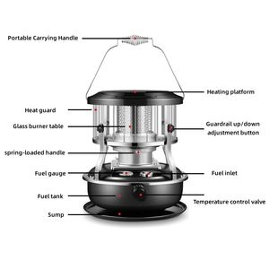 Chauffage et cuisinière portables au kérosène à convection pour tente de camping et usage personnel - Product Image 2