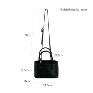 2025 nouveau petit sac fourre-tout à la main mode PU cuir bandoulière épaule messager femmes sac à main - Product Image 6