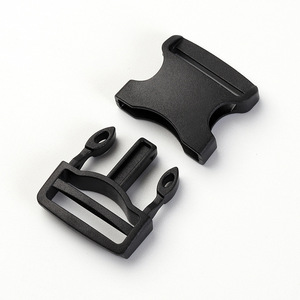 Hebilla de plástico negra de 20mm ajustable para mochila, riñonera, cinturón de equipaje, pieza J1067-20 - Product Image 3