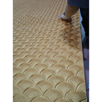 MINYOU Class Carrelage en pierre souple ignifuge à motif éventail, grande dalle, style minimaliste moderne