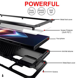 Custodia Protettiva Robusta in Metallo e Alluminio Antiurto per <span class=keywords><strong>Samsung</strong></span> S26 S25 S24 S23 S22 S21 + Note 20 <span class=keywords><strong>Ultra</strong></span> S25 Edge - Product Image 5